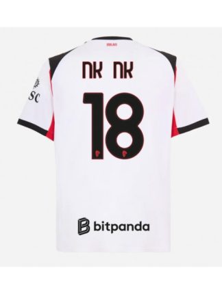 Moški Nogometna dresi poceni AC Milan Christopher Nkunku #18 Gostujoči 2025-26 Kratek rokav