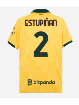 Moški Nogometna dresi poceni AC Milan Pervis Estupinan #2 Tretji 2025-26 Kratek rokav