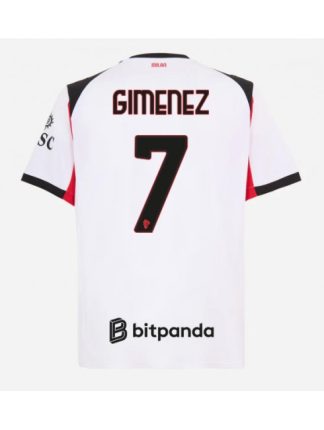 Moški Nogometna dresi poceni AC Milan Santiago Gimenez #7 Gostujoči 2025-26 Kratek rokav
