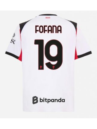 Moški Nogometna dresi poceni AC Milan Youssouf Fofana #19 Gostujoči 2025-26 Kratek rokav