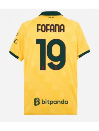 Moški Nogometna dresi poceni AC Milan Youssouf Fofana #19 Tretji 2025-26 Kratek rokav