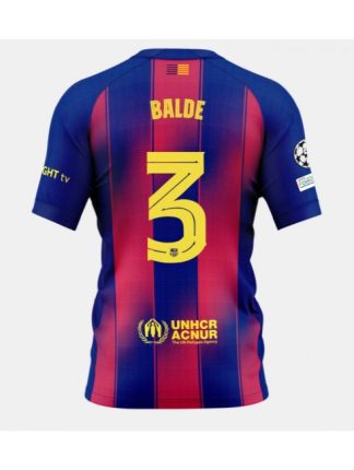 Moški Nogometna dresi poceni Barcelona Alejandro Balde #3 Domači 2025-26 Kratek rokav