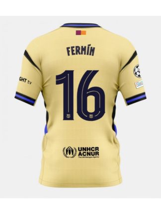 Moški Nogometna dresi poceni Barcelona Fermin Lopez #16 Gostujoči 2025-26 Kratek rokav
