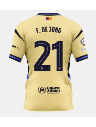 Moški Nogometna dresi poceni Barcelona Frenkie de Jong #21 Gostujoči 2025-26 Kratek rokav