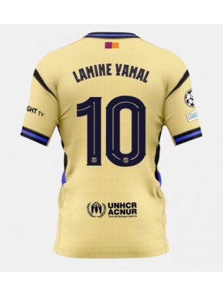 Moški Nogometna dresi poceni Barcelona Lamine Yamal #10 Gostujoči 2025-26 Kratek rokav