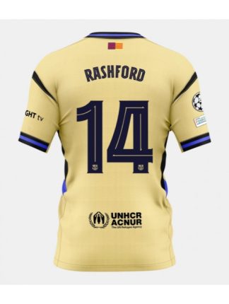 Moški Nogometna dresi poceni Barcelona Marcus Rashford #14 Gostujoči 2025-26 Kratek rokav
