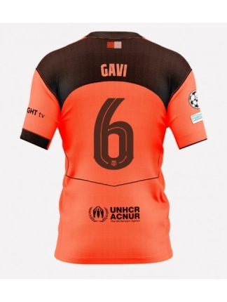 Moški Nogometna dresi poceni Barcelona Paez Gavi #6 Tretji 2025-26 Kratek rokav