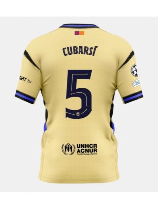 Moški Nogometna dresi poceni Barcelona Pau Cubarsi #5 Gostujoči 2025-26 Kratek rokav