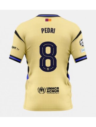 Moški Nogometna dresi poceni Barcelona Pedri Gonzalez #8 Gostujoči 2025-26 Kratek rokav