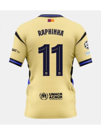 Moški Nogometna dresi poceni Barcelona Raphinha Belloli #11 Gostujoči 2025-26 Kratek rokav