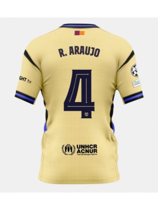 Moški Nogometna dresi poceni Barcelona Ronald Araujo #4 Gostujoči 2025-26 Kratek rokav