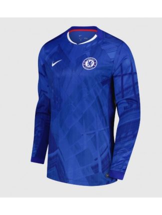 Moški Nogometna dresi poceni Chelsea Domači 2025-26 Dolgi rokav