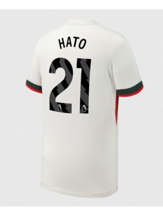 Moški Nogometna dresi poceni Chelsea Jorrel Hato #21 Gostujoči 2025-26 Kratek rokav