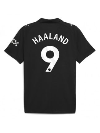 Moški Nogometna dresi poceni Manchester City Erling Haaland #9 Gostujoči 2025-26 Kratek rokav