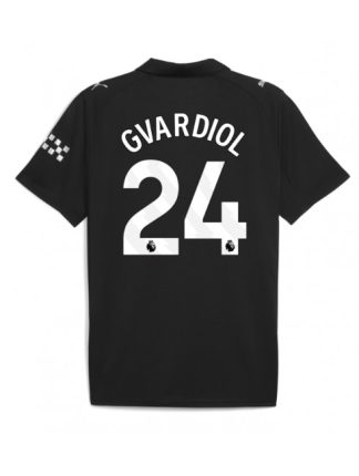 Moški Nogometna dresi poceni Manchester City Josko Gvardiol #24 Gostujoči 2025-26 Kratek rokav