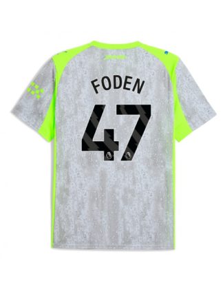 Moški Nogometna dresi poceni Manchester City Phil Foden #47 Tretji 2025-26 Kratek rokav