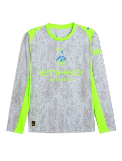 Moški Nogometna dresi poceni Manchester City Tretji 2025-26 Dolgi rokav Moški Nogometna dresi poceni Manchester City Tretji 2025-26 Dolgi rokav