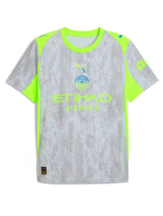 Moški Nogometna dresi poceni Manchester City Tretji 2025-26 Kratek rokav