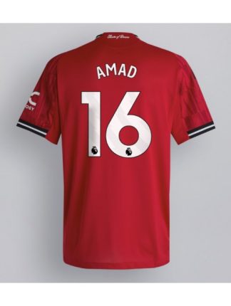 Moški Nogometna dresi poceni Manchester United Amad Diallo #16 Domači 2025-26 Kratek rokav