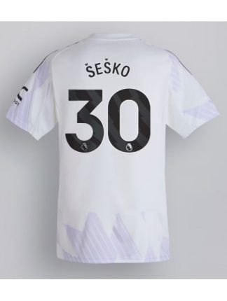 Moški Nogometna dresi poceni Manchester United Benjamin Sesko #30 Gostujoči 2025-26 Kratek rokav