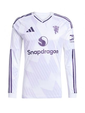 Moški Nogometna dresi poceni Manchester United Gostujoči 2025-26 Dolgi rokav