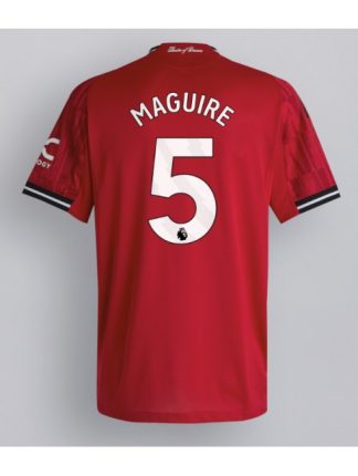 Moški Nogometna dresi poceni Manchester United Harry Maguire #5 Domači 2025-26 Kratek rokav