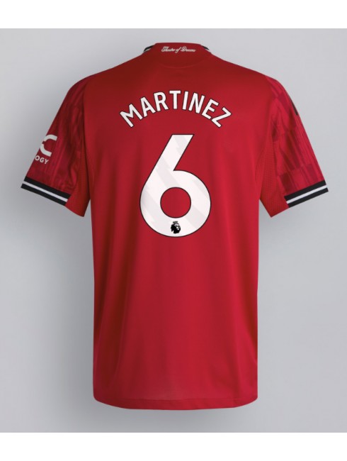 Moški Nogometna dresi poceni Manchester United Lisandro Martinez #6 Domači 2025-26 Kratek rokav