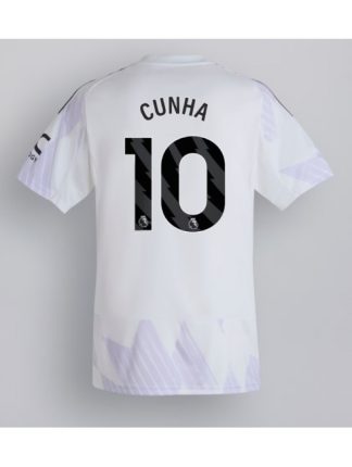 Moški Nogometna dresi poceni Manchester United Matheus Cunha #10 Gostujoči 2025-26 Kratek rokav