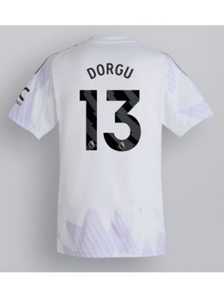 Moški Nogometna dresi poceni Manchester United Patrick Dorgu #13 Gostujoči 2025-26 Kratek rokav