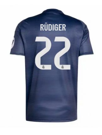 Moški Nogometna dresi poceni Real Madrid Antonio Rudiger #22 Gostujoči 2025-26 Kratek rokav