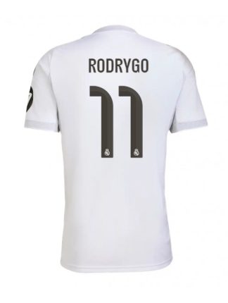 Moški Nogometna dresi poceni Real Madrid Rodrygo Goes #11 Domači 2025-26 Kratek rokav