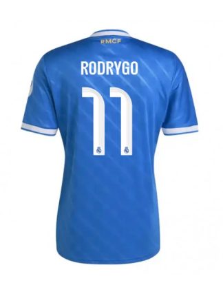 Moški Nogometna dresi poceni Real Madrid Rodrygo Goes #11 Tretji 2025-26 Kratek rokav