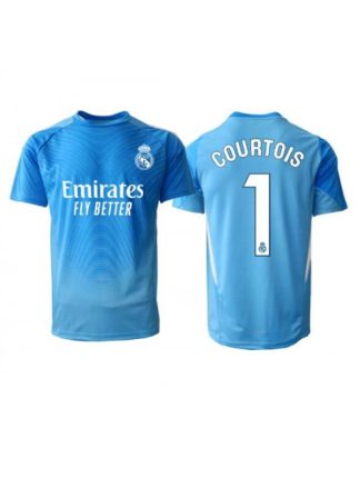 Moški Nogometna dresi poceni Real Madrid Thibaut Courtois #1 Vratar Domači 2025-26 Kratek rokav