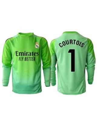 Moški Nogometna dresi poceni Real Madrid Thibaut Courtois #1 Vratar Gostujoči 2025-26 Dolgi rokav