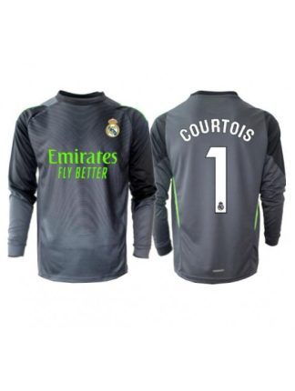 Moški Nogometna dresi poceni Real Madrid Thibaut Courtois #1 Vratar Tretji 2025-26 Dolgi rokav