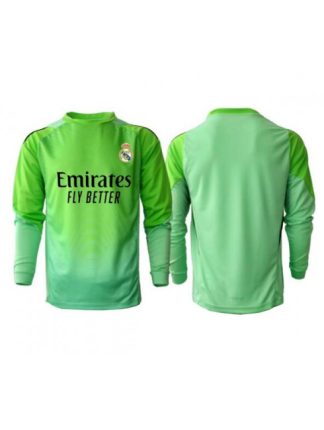 Moški Nogometna dresi poceni Real Madrid Vratar Gostujoči 2025-26 Dolgi rokav