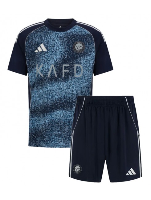 Otroški Nogometna dresi poceni Al-Nassr Cristiano Ronaldo #7 Gostujoči 2025-26 kompleti