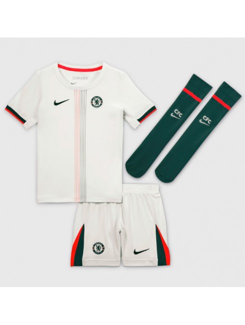 Otroški Nogometna dresi poceni Chelsea Enzo Fernandez #8 Gostujoči 2025-26 kompleti