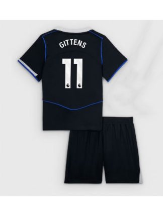 Otroški Nogometna dresi poceni Chelsea Jamie Gittens #11 Tretji 2025-26 kompleti
