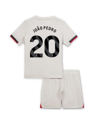 Otroški Nogometna dresi poceni Chelsea Joao Pedro #20 Gostujoči 2025-26 kompleti