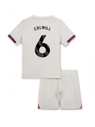 Otroški Nogometna dresi poceni Chelsea Levi Colwill #6 Gostujoči 2025-26 kompleti