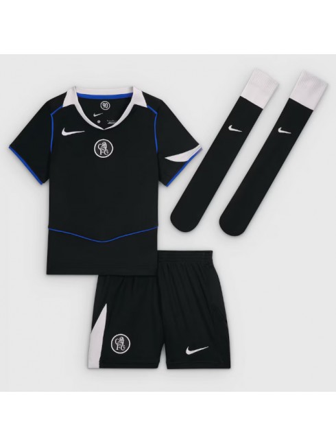 Otroški Nogometna dresi poceni Chelsea Liam Delap #9 Tretji 2025-26 kompleti