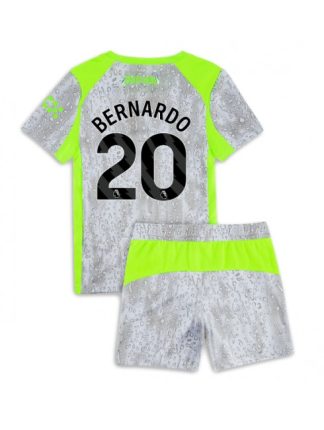 Otroški Nogometna dresi poceni Manchester City Bernardo Silva #20 Tretji 2025-26 kompleti