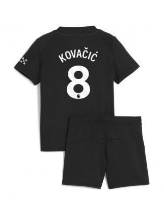 Otroški Nogometna dresi poceni Manchester City Mateo Kovacic #8 Gostujoči 2025-26 kompleti