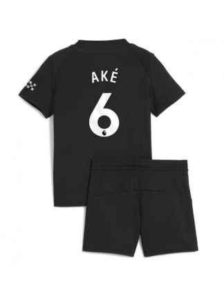 Otroški Nogometna dresi poceni Manchester City Nathan Ake #6 Gostujoči 2025-26 kompleti