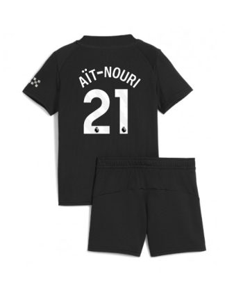 Otroški Nogometna dresi poceni Manchester City Rayan Ait-Nouri #21 Gostujoči 2025-26 kompleti
