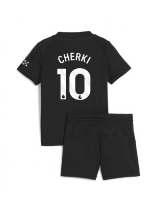 Otroški Nogometna dresi poceni Manchester City Rayan Cherki #10 Gostujoči 2025-26 kompleti