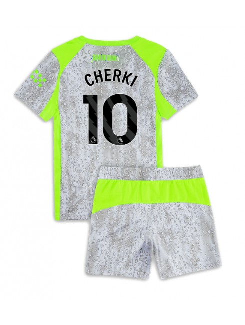 Otroški Nogometna dresi poceni Manchester City Rayan Cherki #10 Tretji 2025-26 kompleti