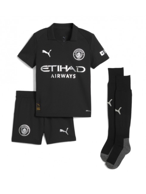 Otroški Nogometna dresi poceni Manchester City Rodri Hernandez #16 Gostujoči 2025-26 kompleti