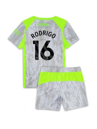 Otroški Nogometna dresi poceni Manchester City Rodri Hernandez #16 Tretji 2025-26 kompleti